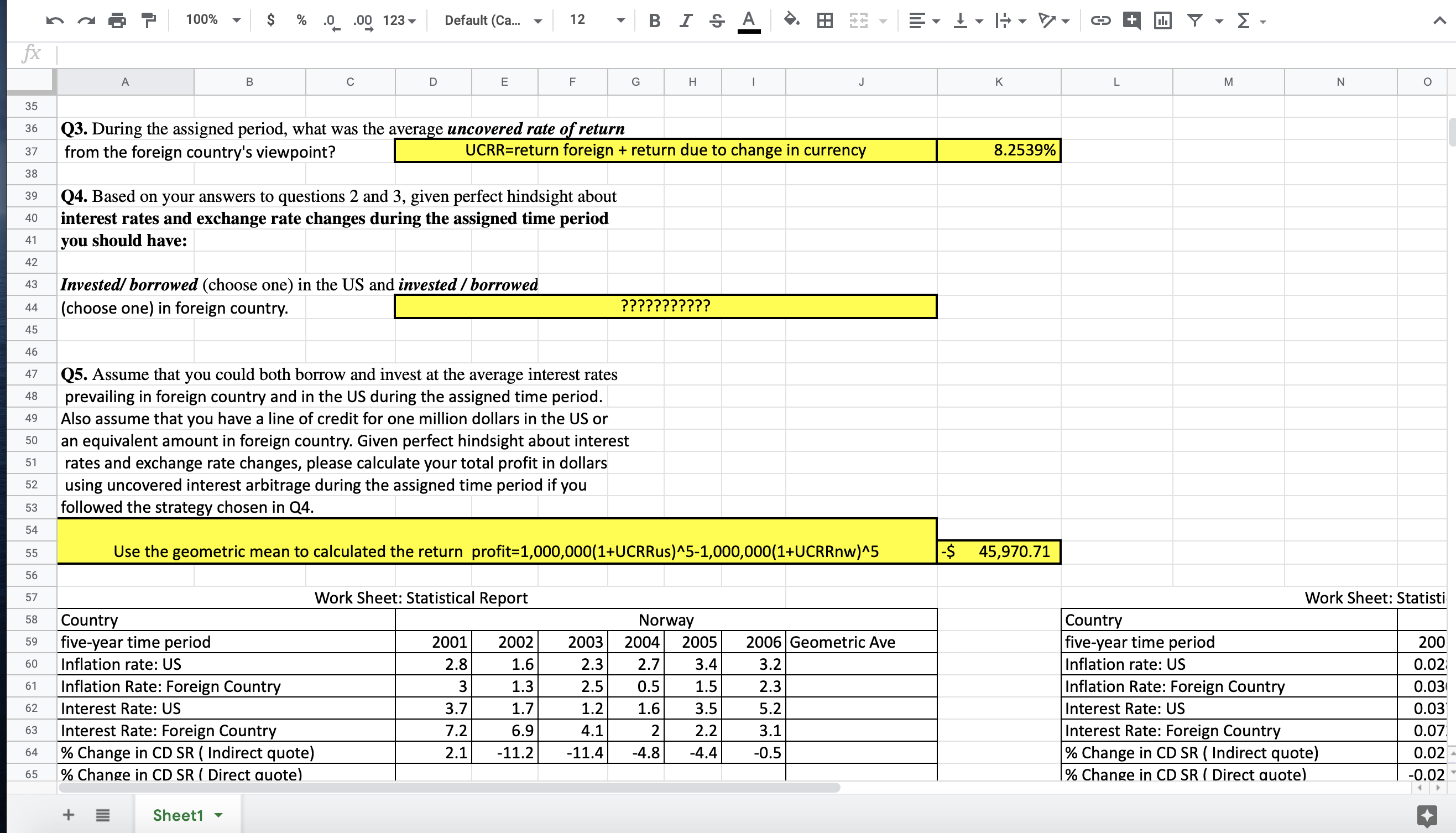 I need help with question 1 and 4. I did all the