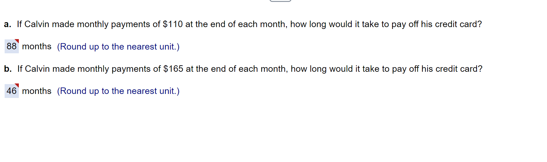 a. Given the information in the table, the