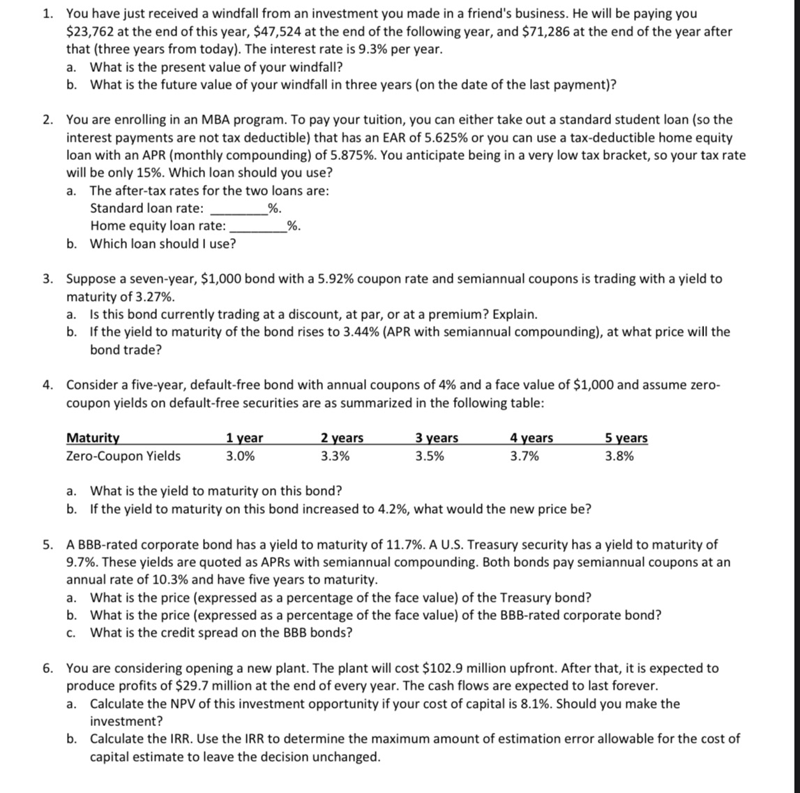 Please help by showing workout on excel with