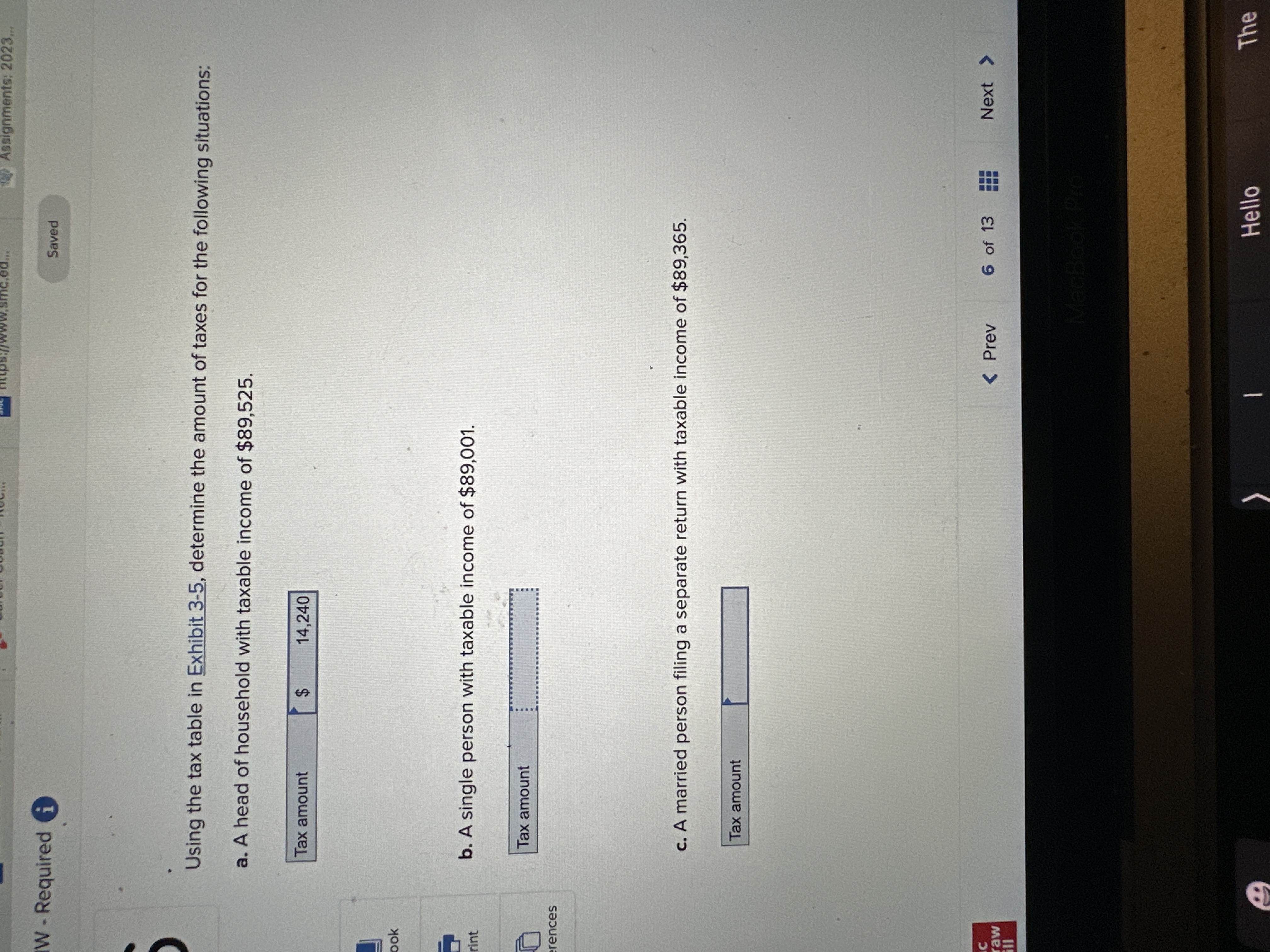 2 Assignments: 2023... W - Required i Saved Using