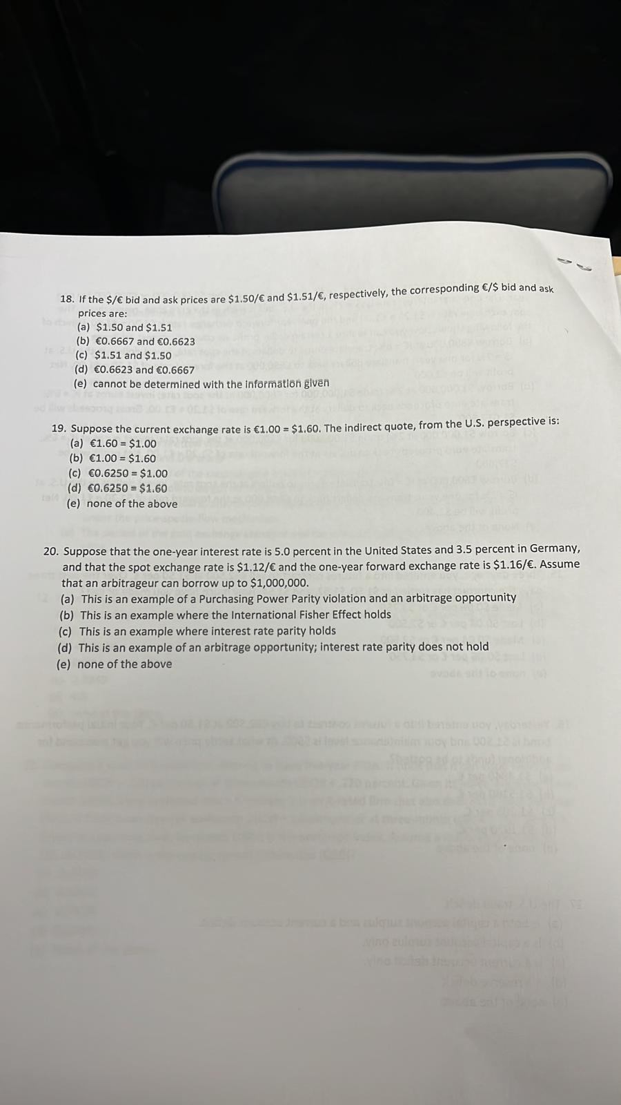 N 4610 Formula Sheet - FIN 4610 Midterm 2 1.