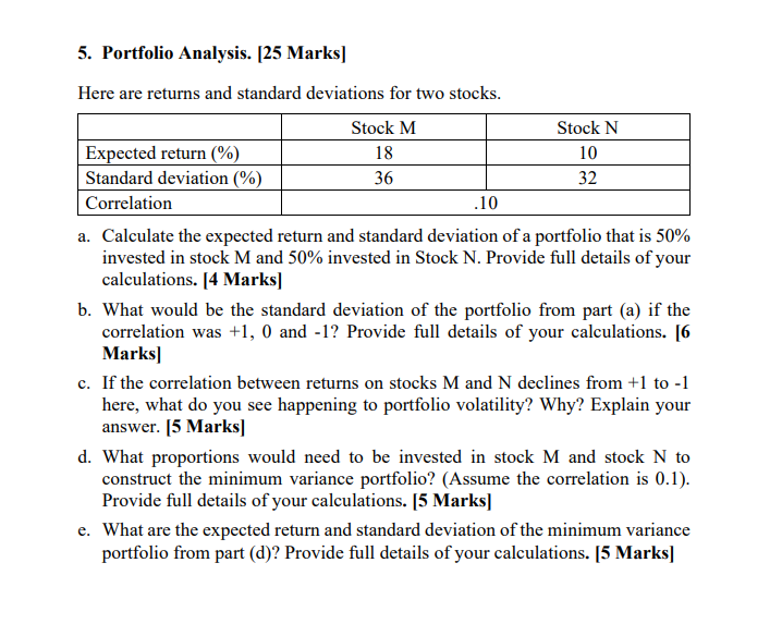 could you please answer these with workings 5.
