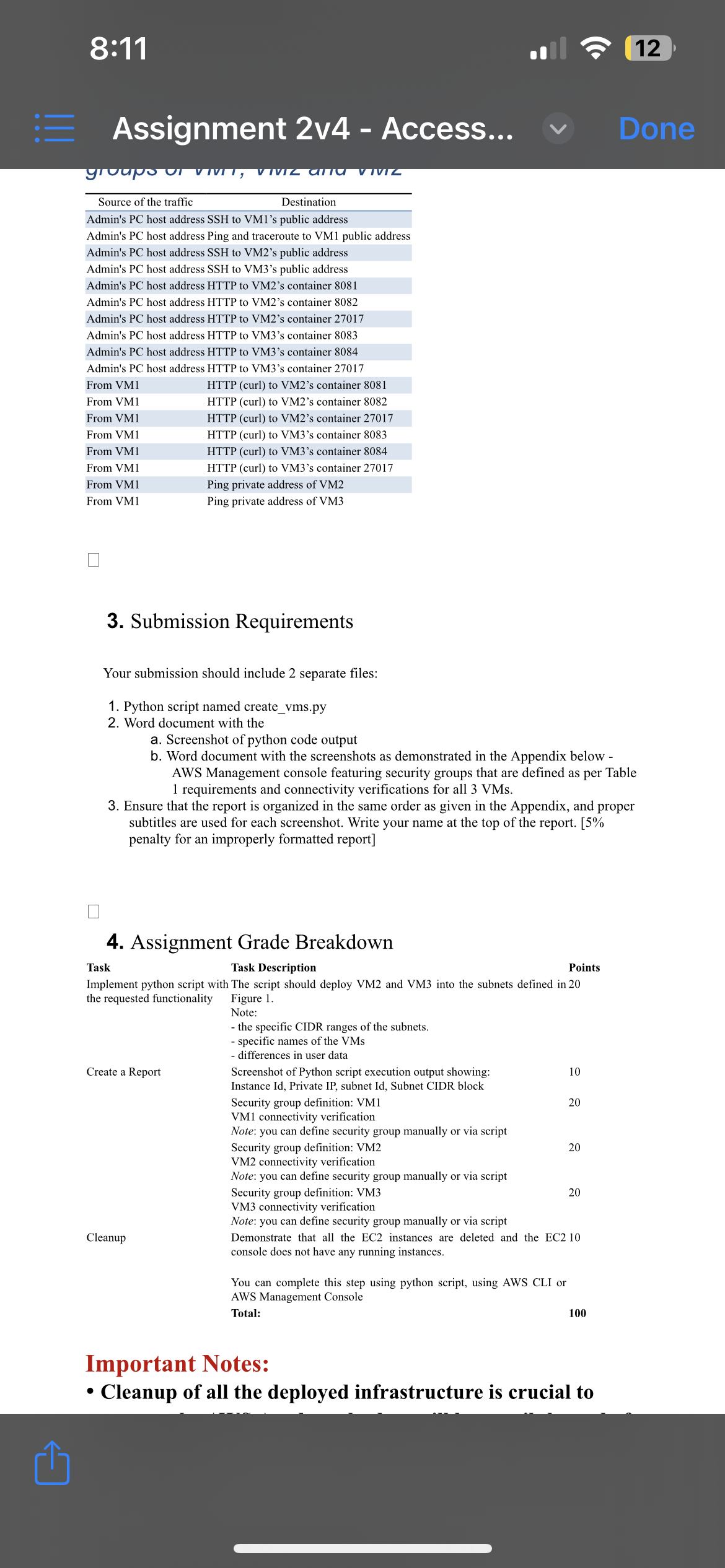 Assignment 2V4 - Access... Sheridan Lab 2: Access