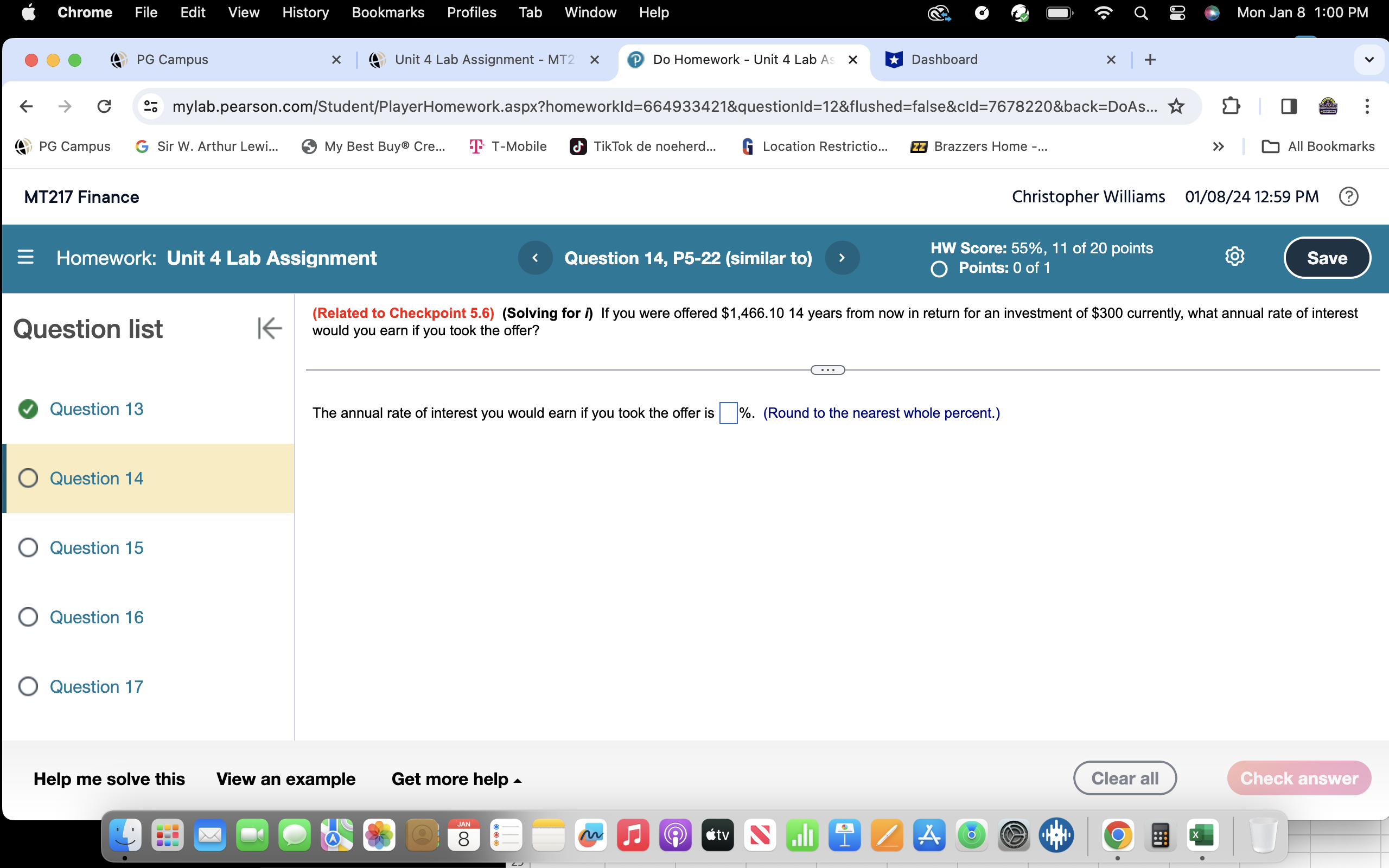 Chrome File Edit View History Bookmarks Profiles