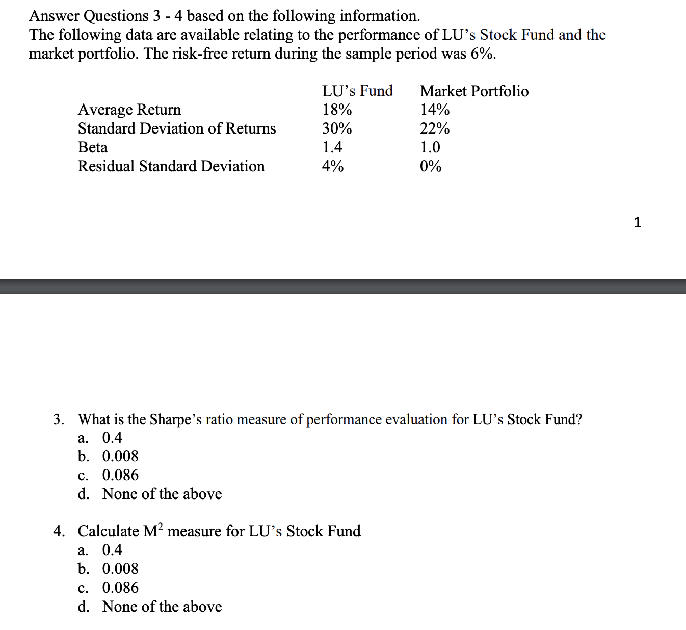 Part B. Multiple Choice Questions 1. Consider