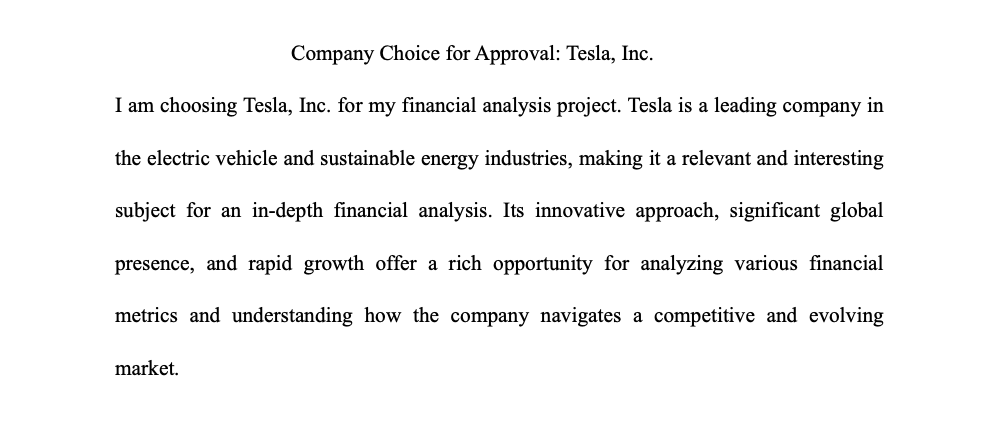 Assignment Description For this particular