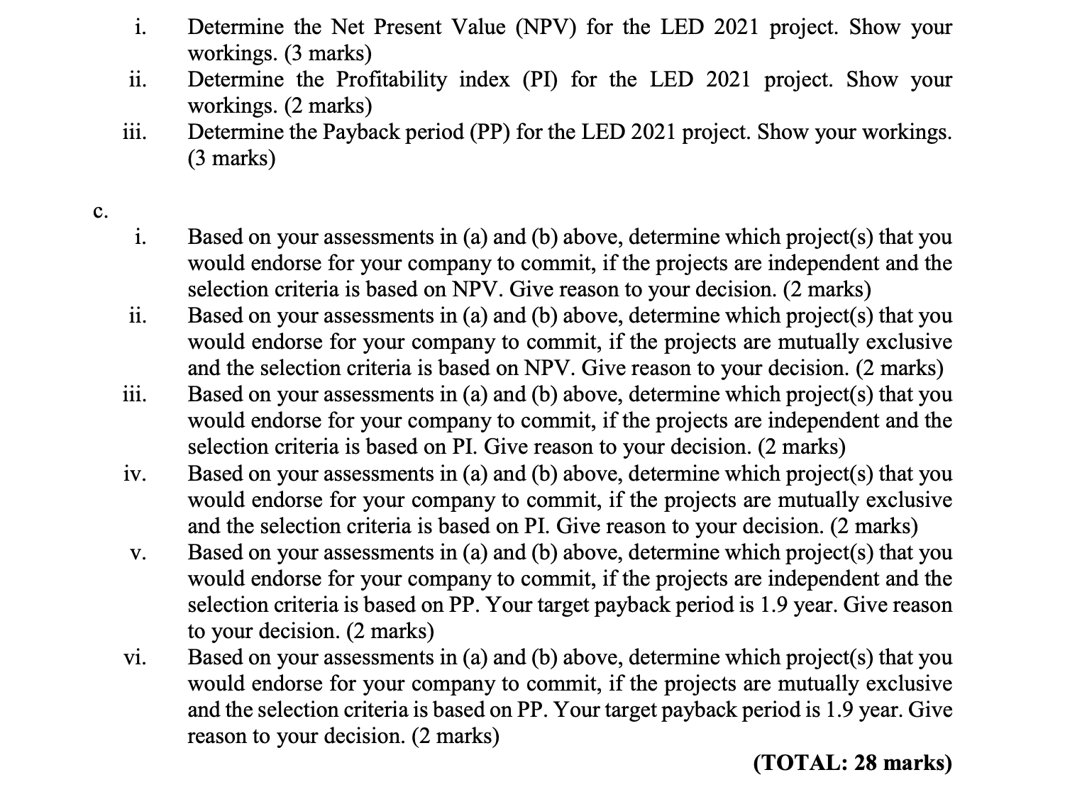 USE THE INFORMATION BELOW TO ANSWER SECTION A AND