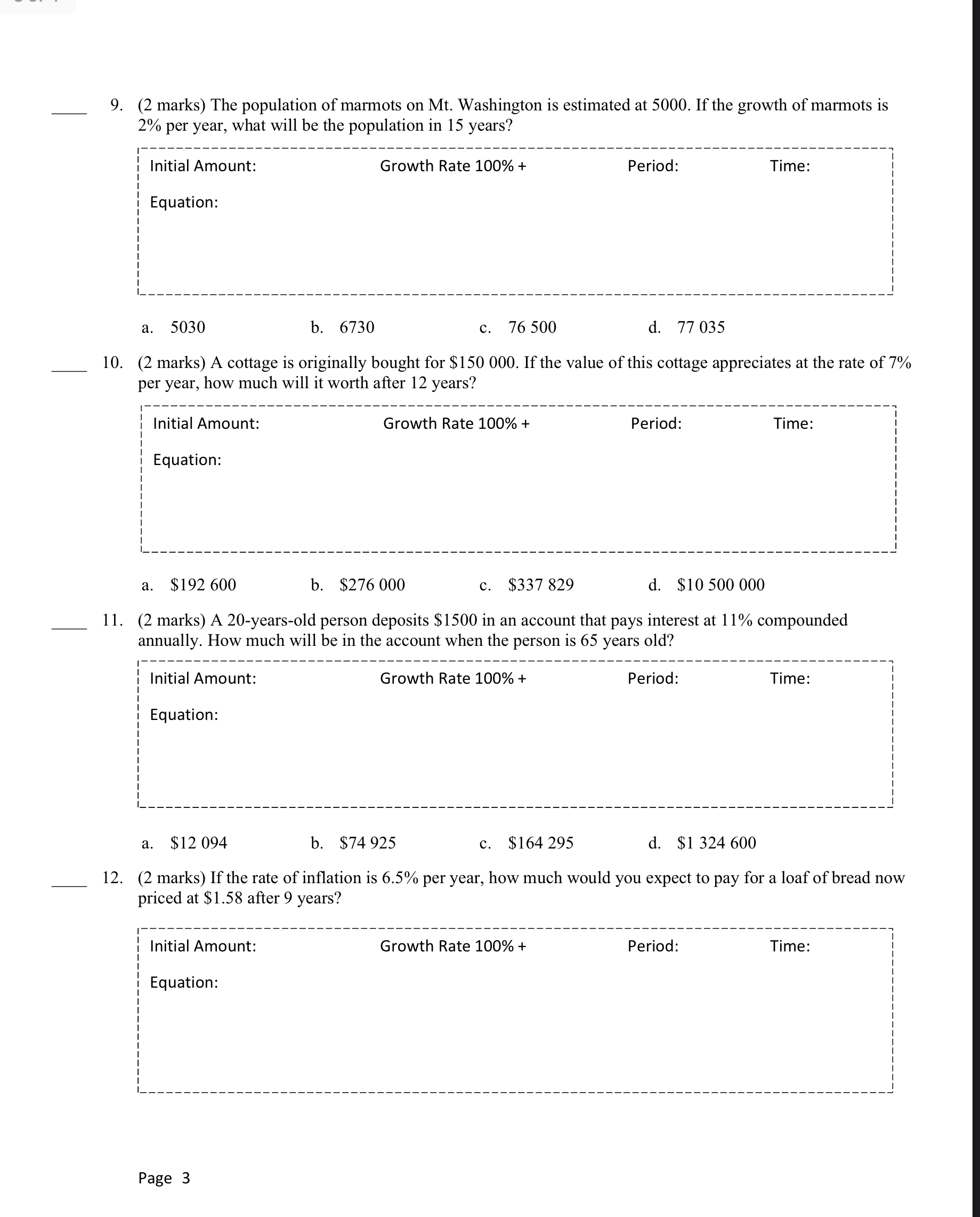 MBF 3C1 Lesson 7 Assignment In this assignment