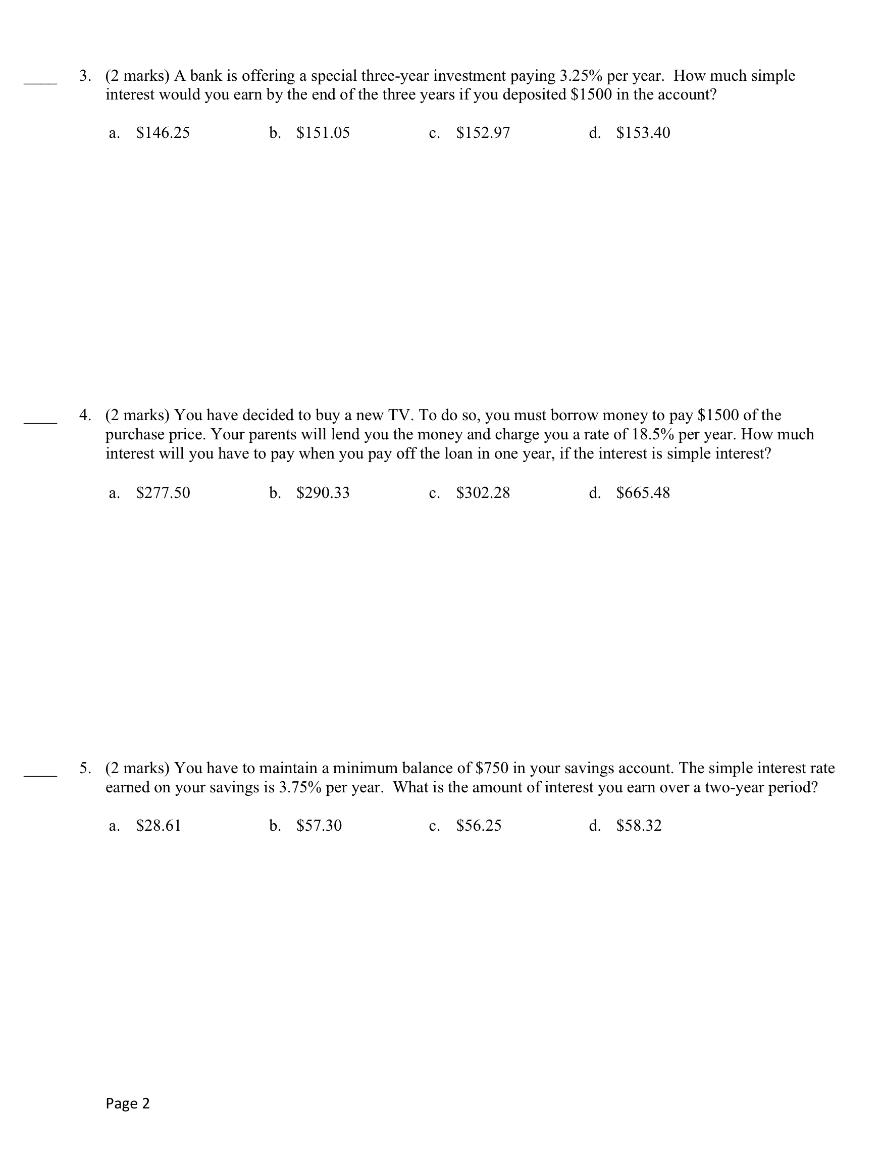 MBF 3C1 Lesson 8 Assignment In this assignment