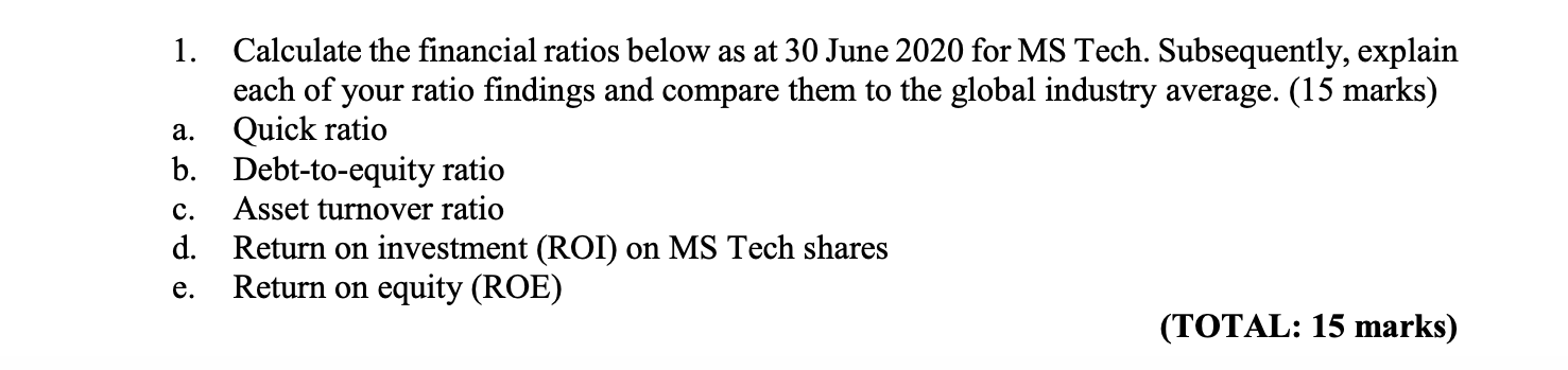 USE THE INFORMATION BELOW TO ANSWER SECTION A AND