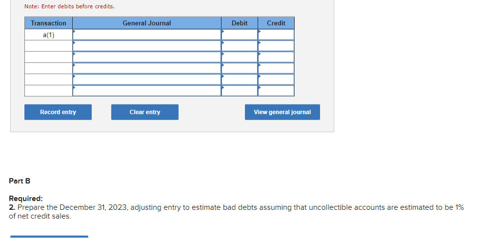 View transaction list Journal entry worksheet < 1
