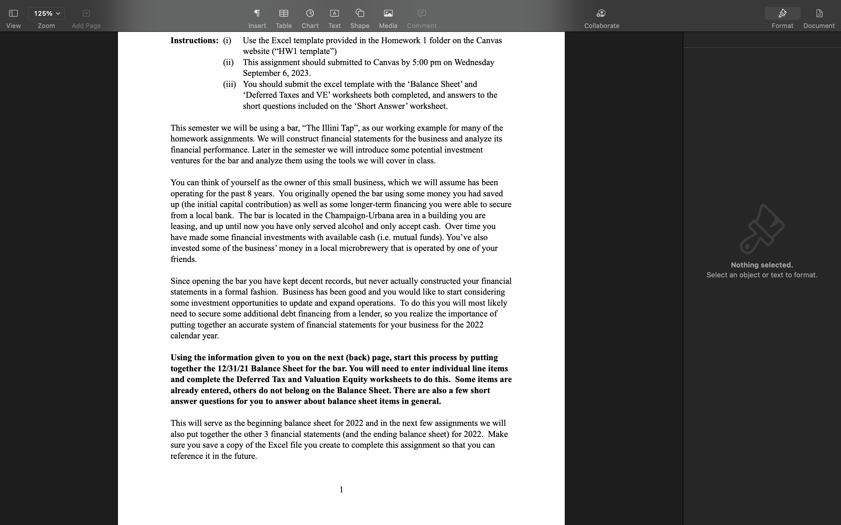 AutoSave OFF AH ? C ... HW1 template.xIs -