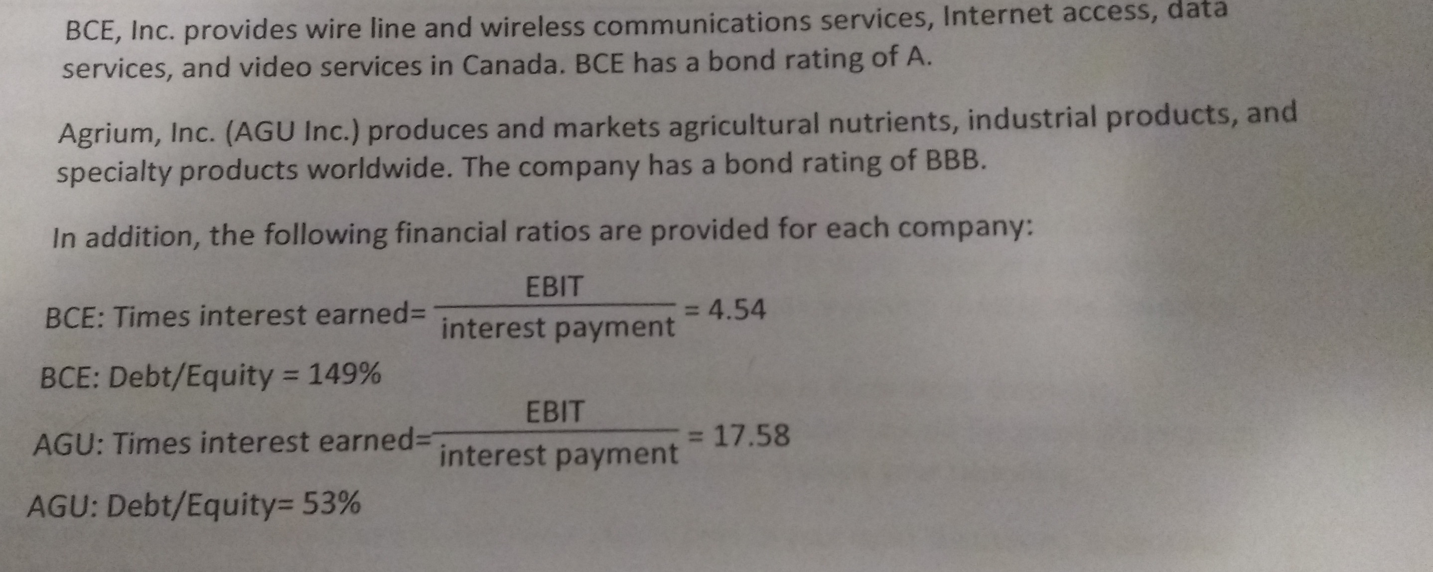 BCE, Inc. provides wire line and wireless
