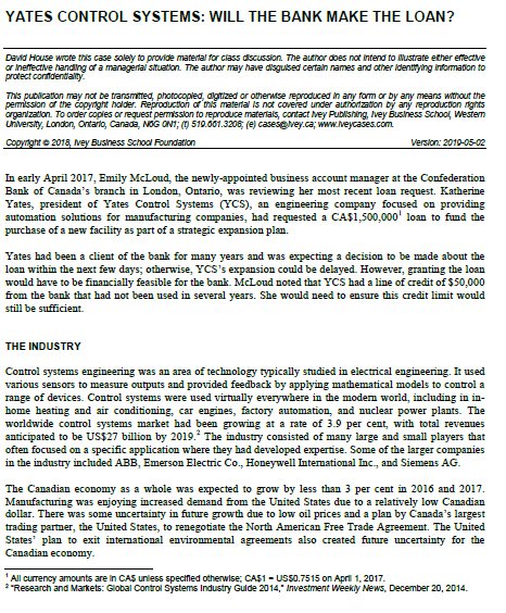 I have YATES CONTROL SYSTEMS and I need 4 good