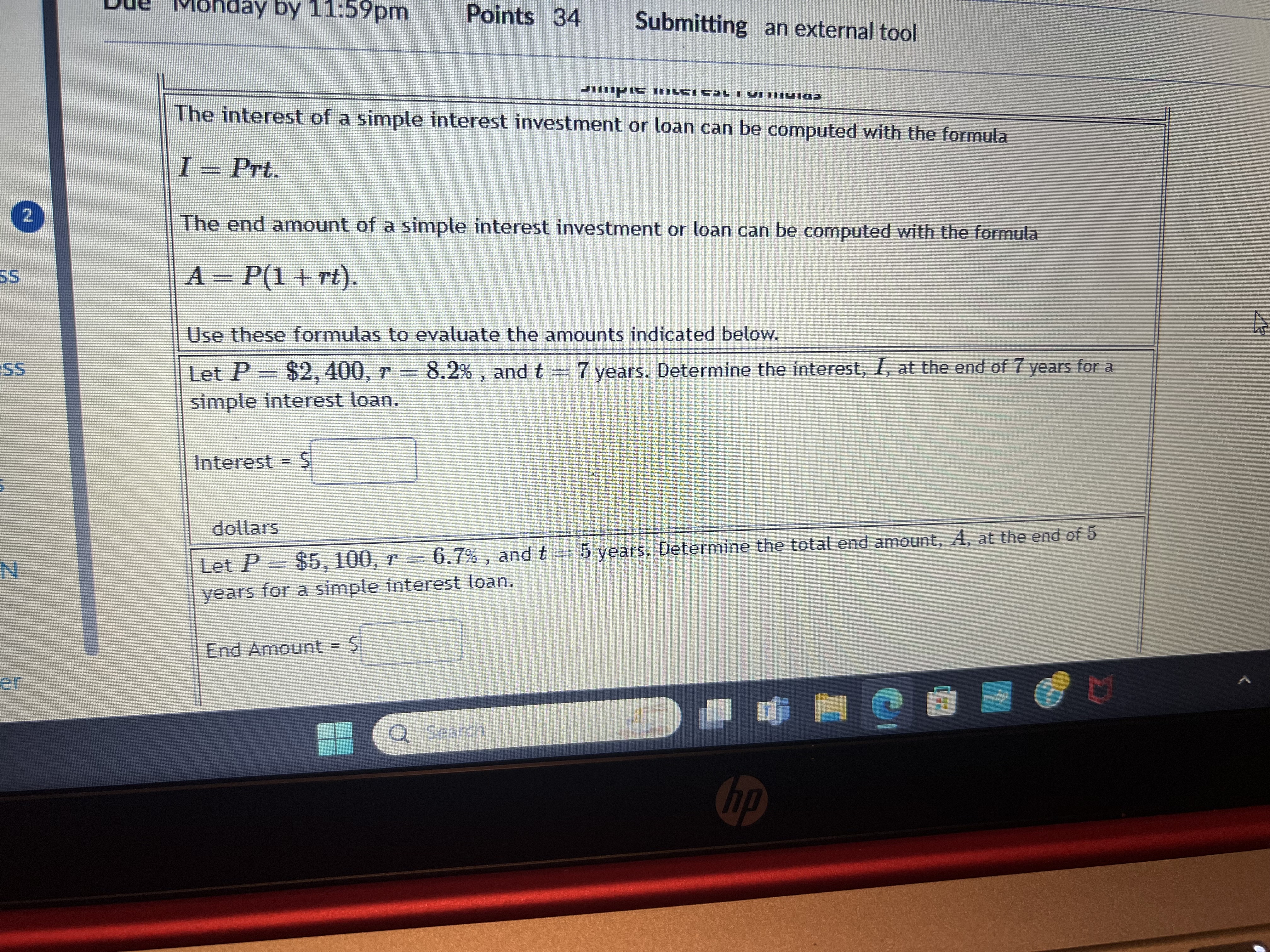 Monday by 11:59pm Points 34 Submitting an