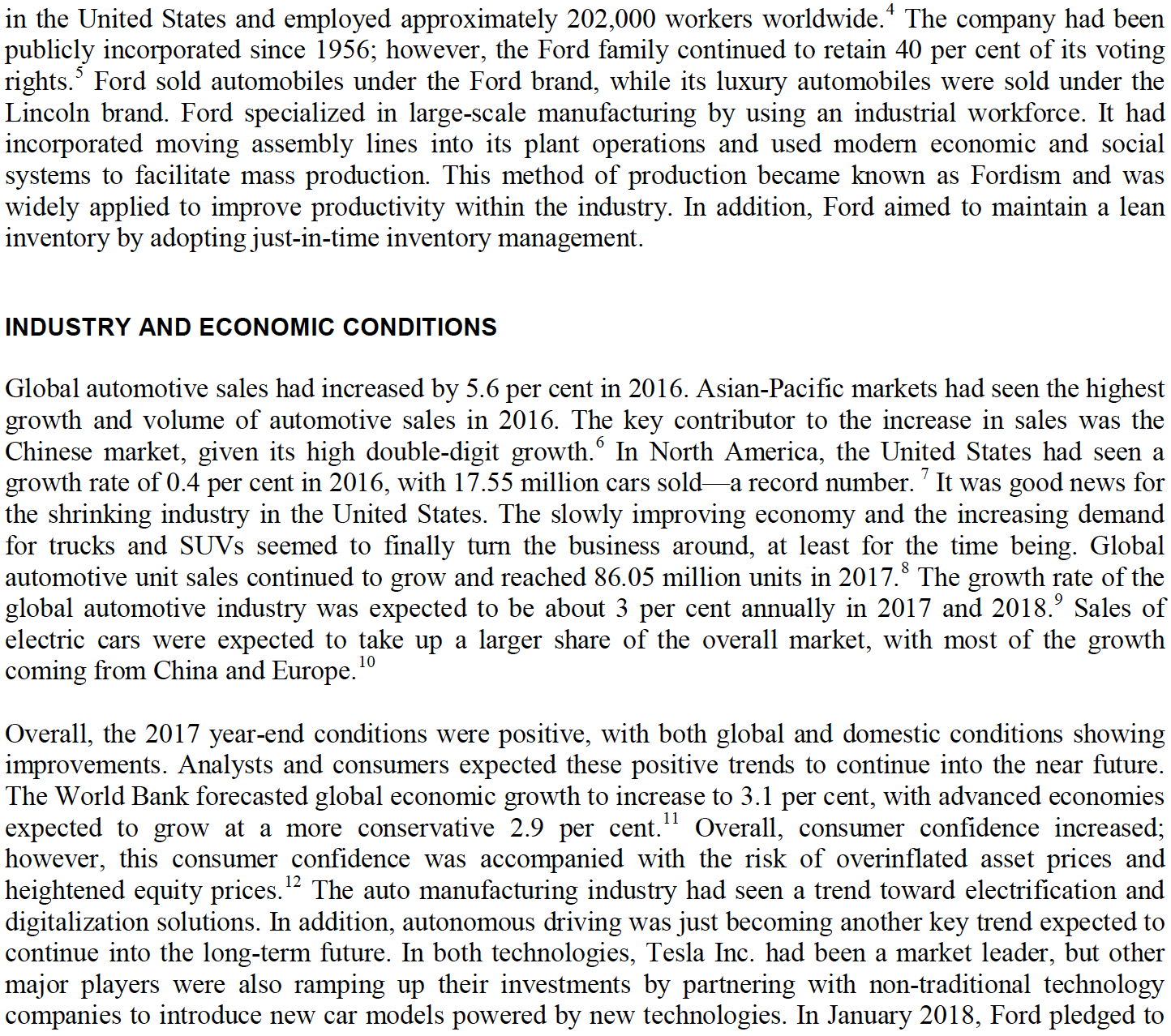 Read the case "Ford Motor Company: Basic