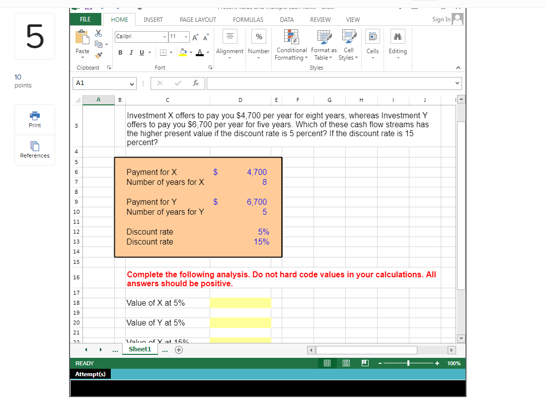 Problem 5-2 Calculating Future Values.