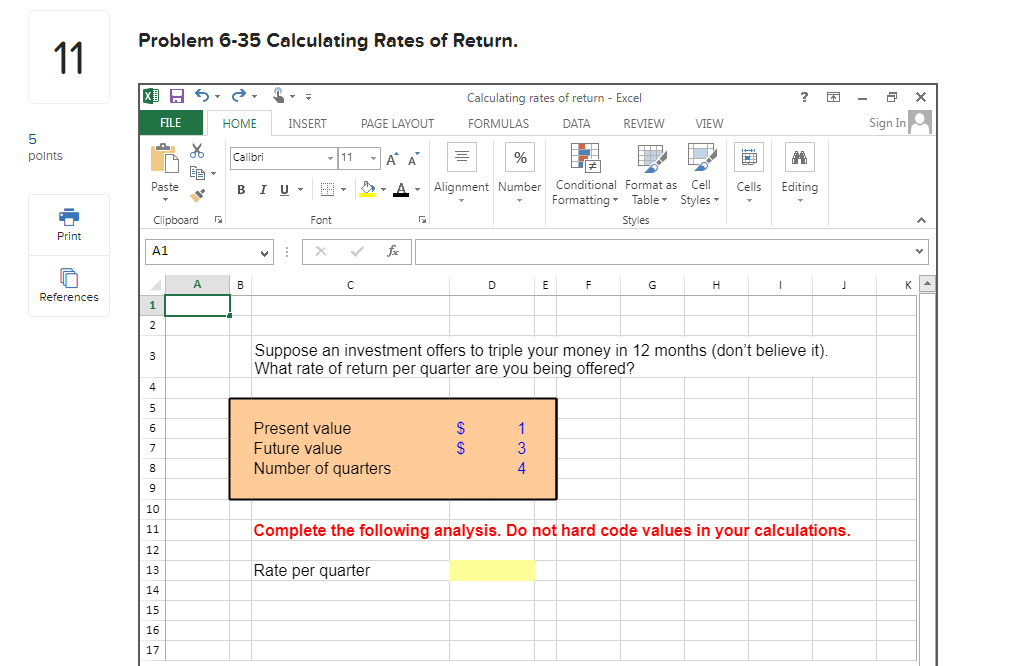 Problem 5-2 Calculating Future Values.