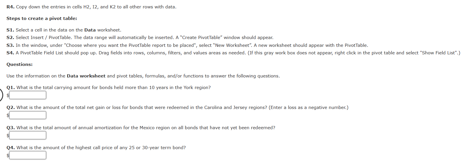 Please help answer these questions below.