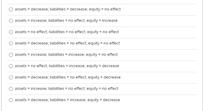 \fOOOOODOOO assets = decrease: liabilities =