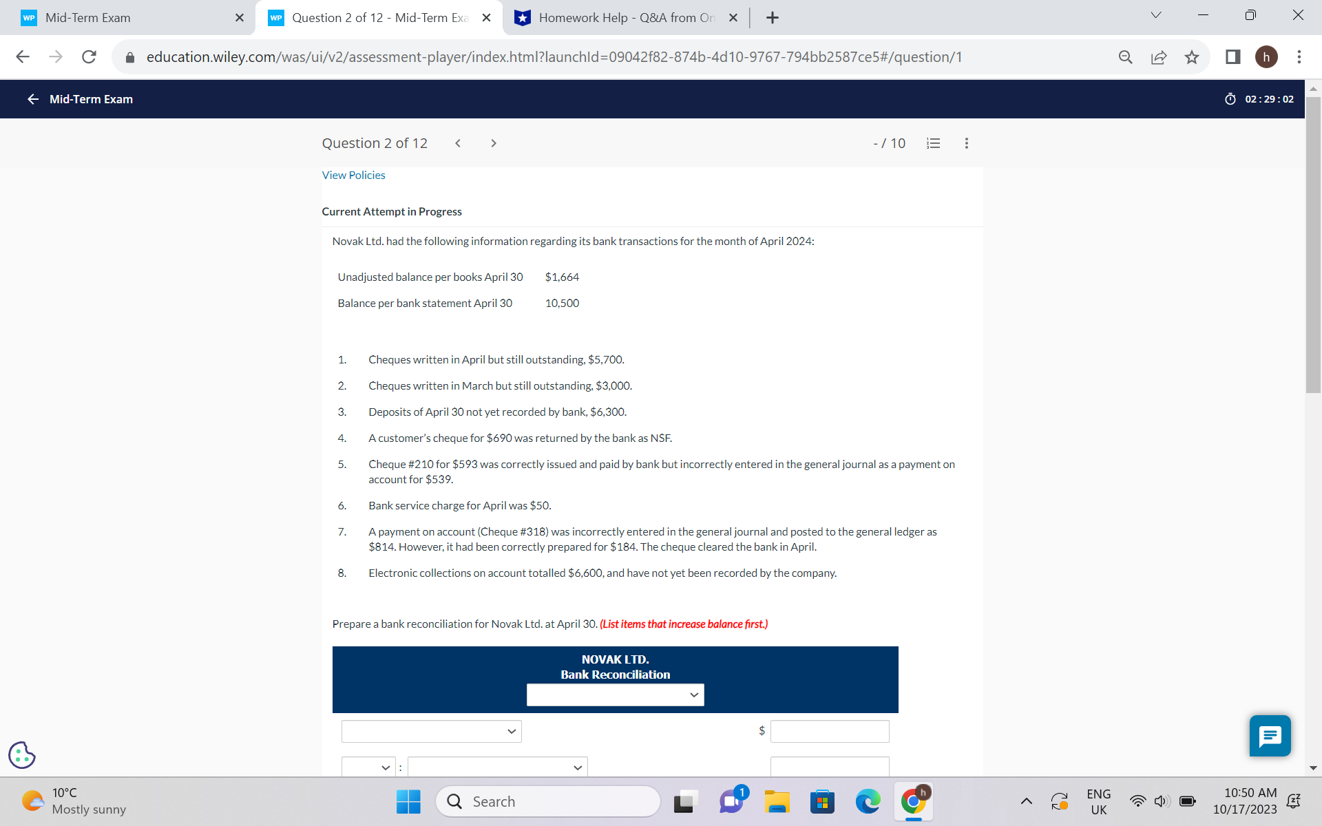 need help with accounting question please WP