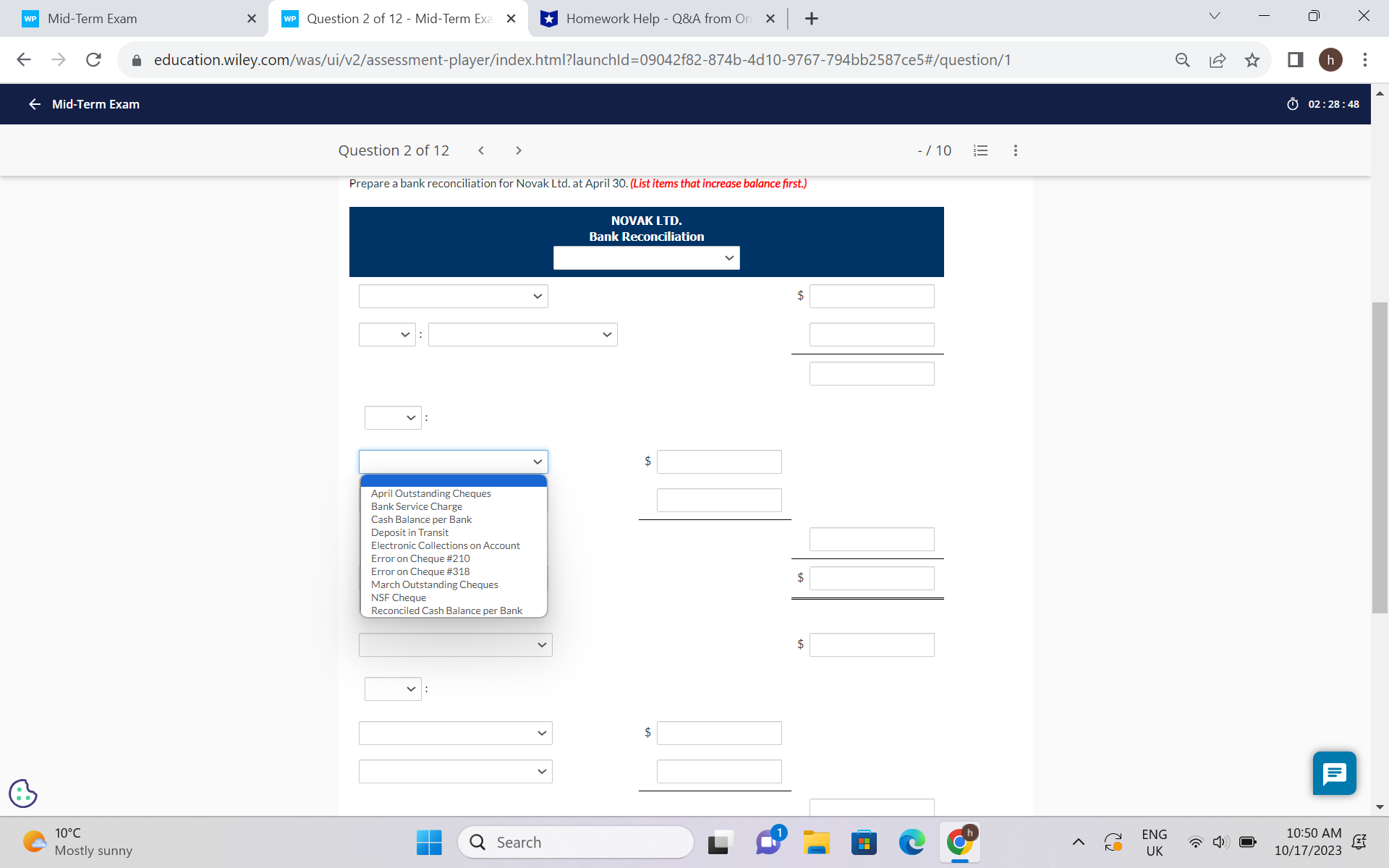 need help with accounting question please WP