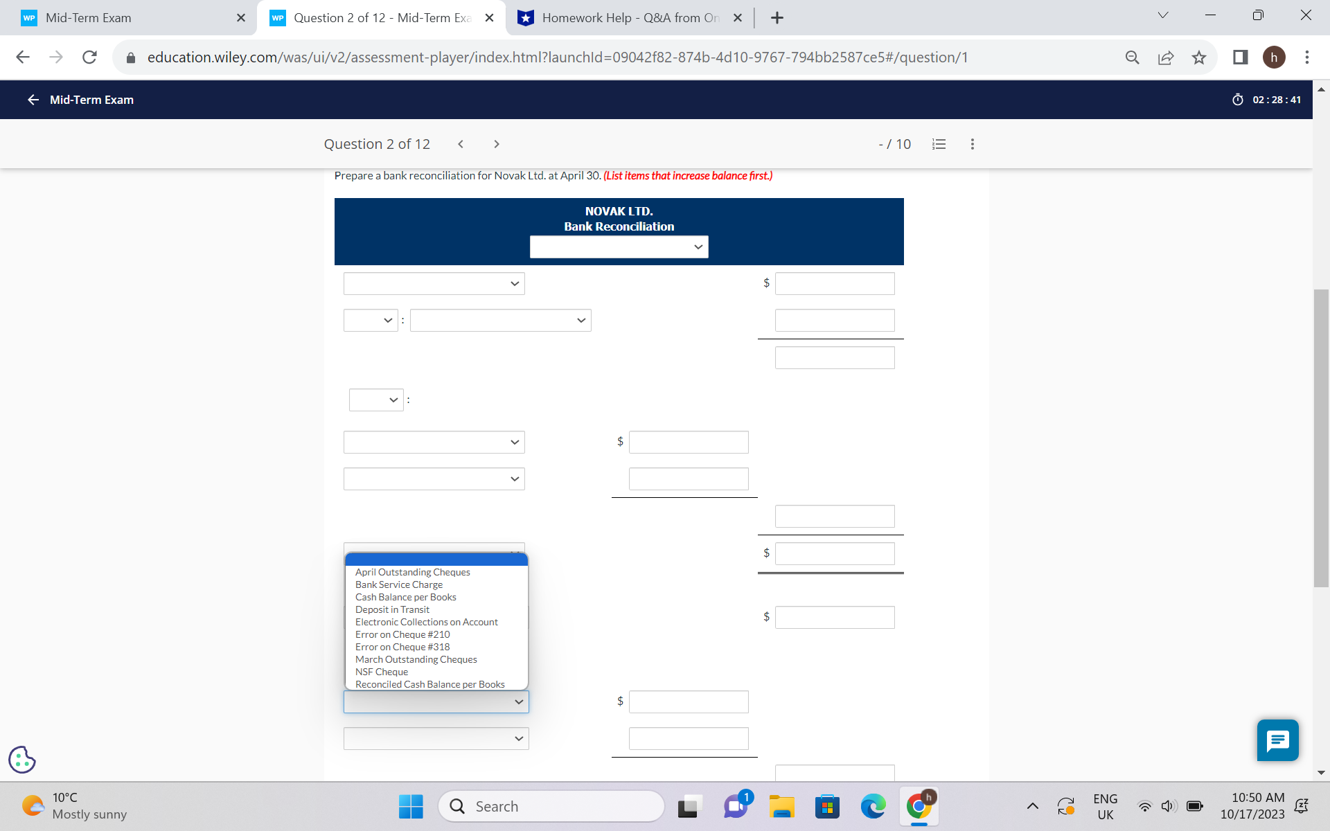need help with accounting question please WP