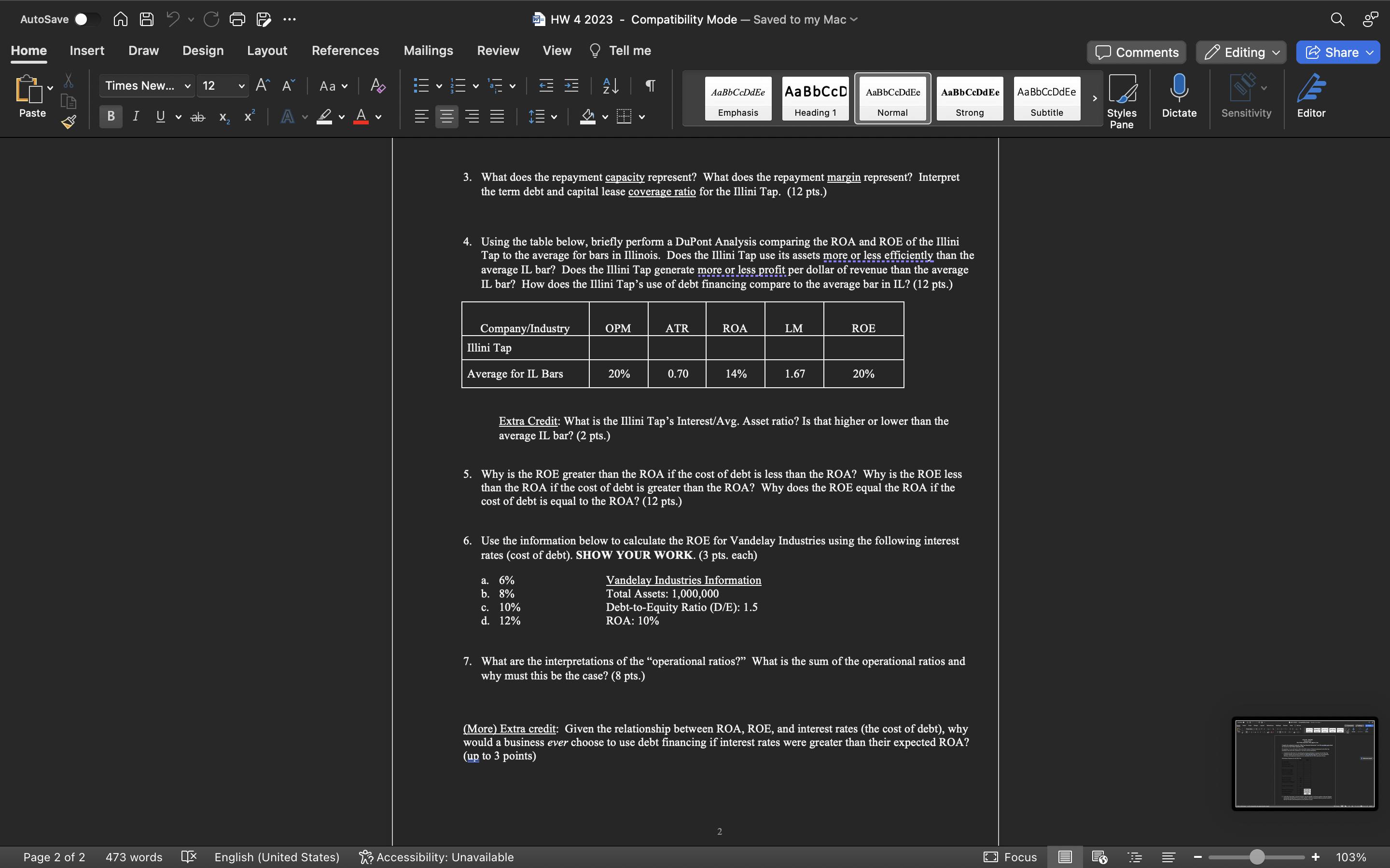 AutoSave ... w HW 4 2023 - Compatibility Mode -