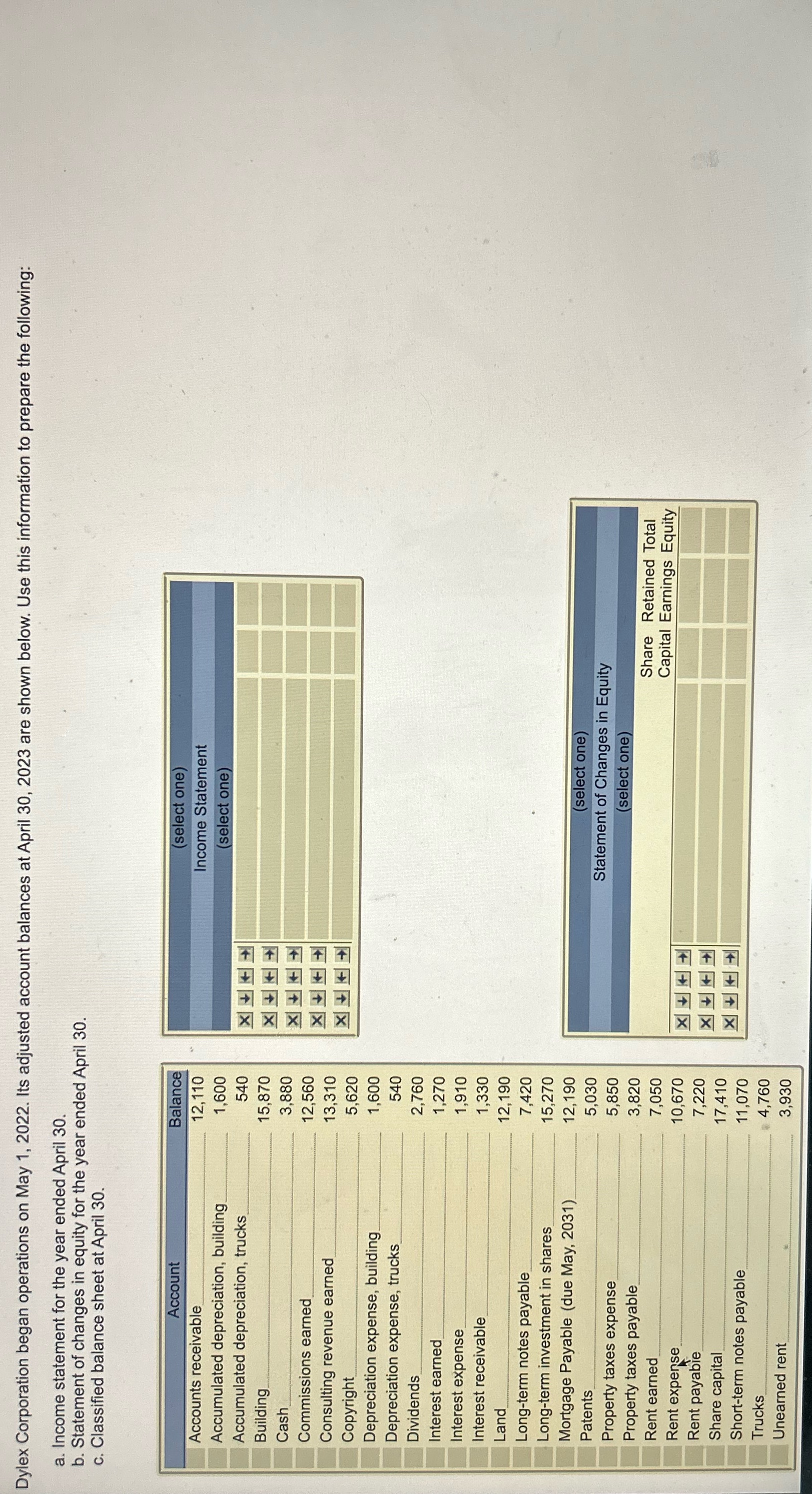 Please answer a, b and c. Dylex Corporation began