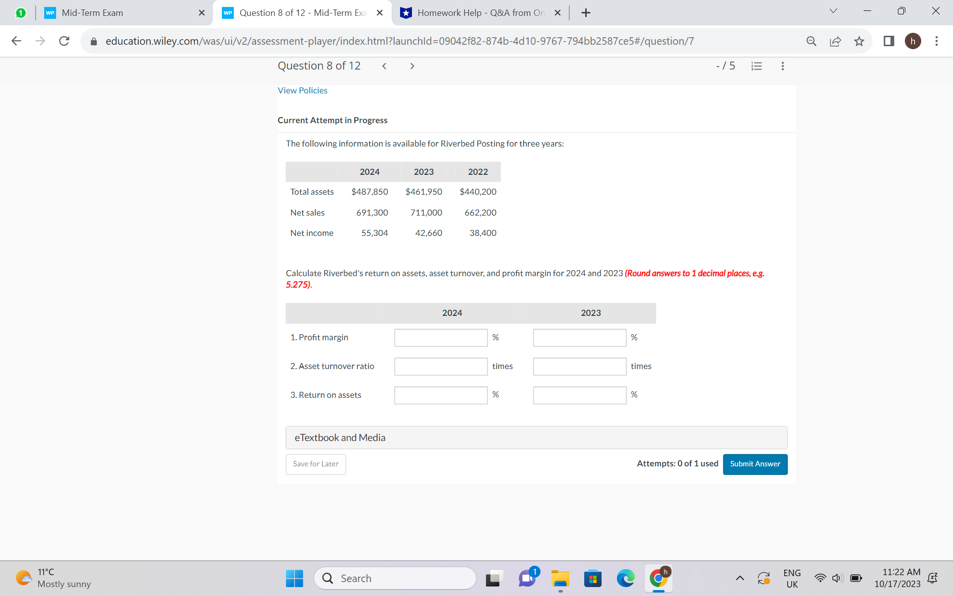 need help with this please WP Mid-Term Exam X WP