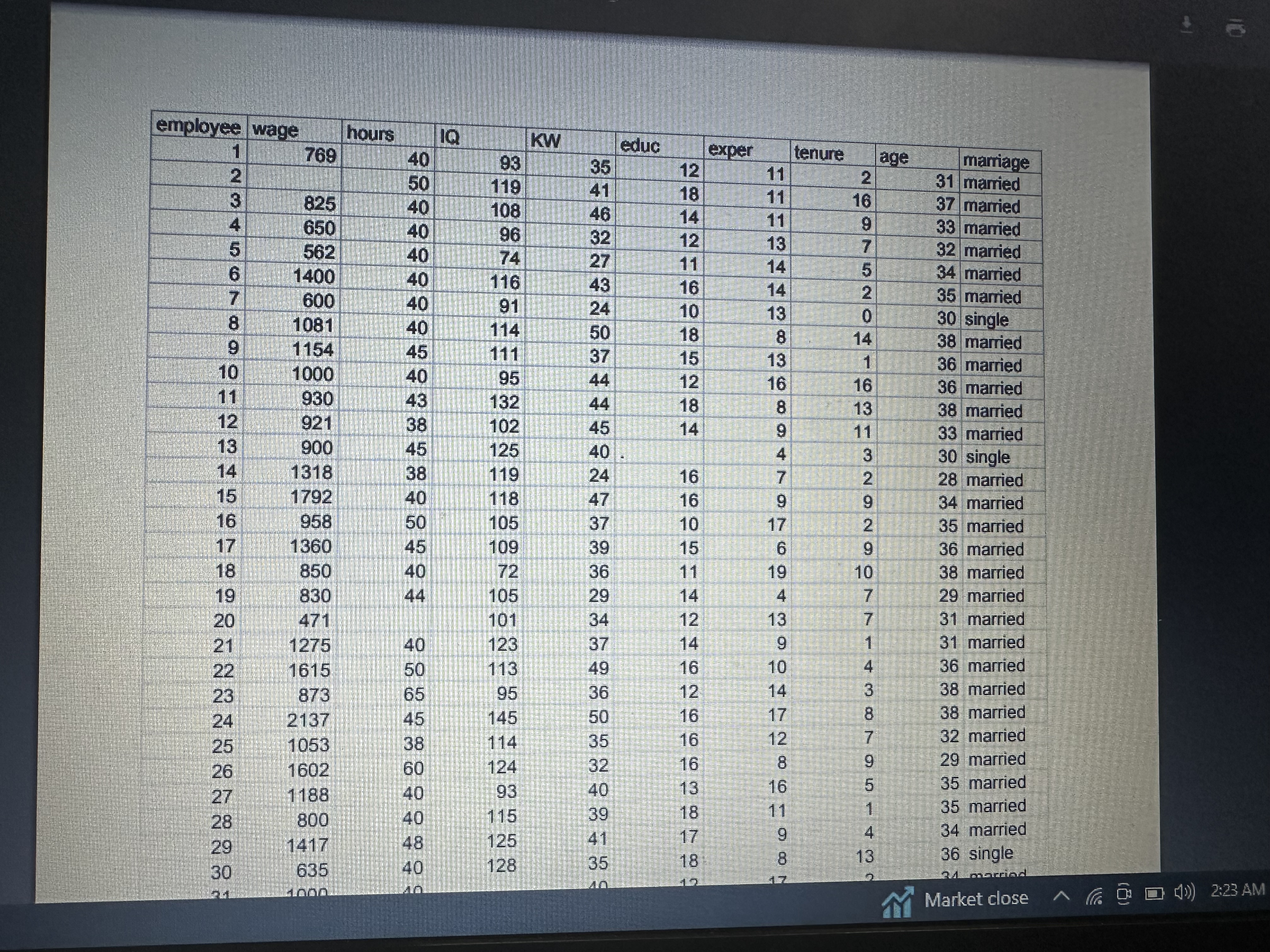 1. Read the provided raw data carefully to check