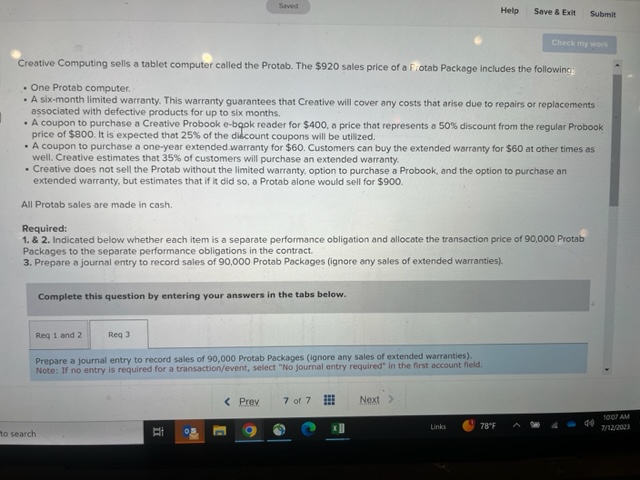 Saved Help Save & Exit Submit Check my work