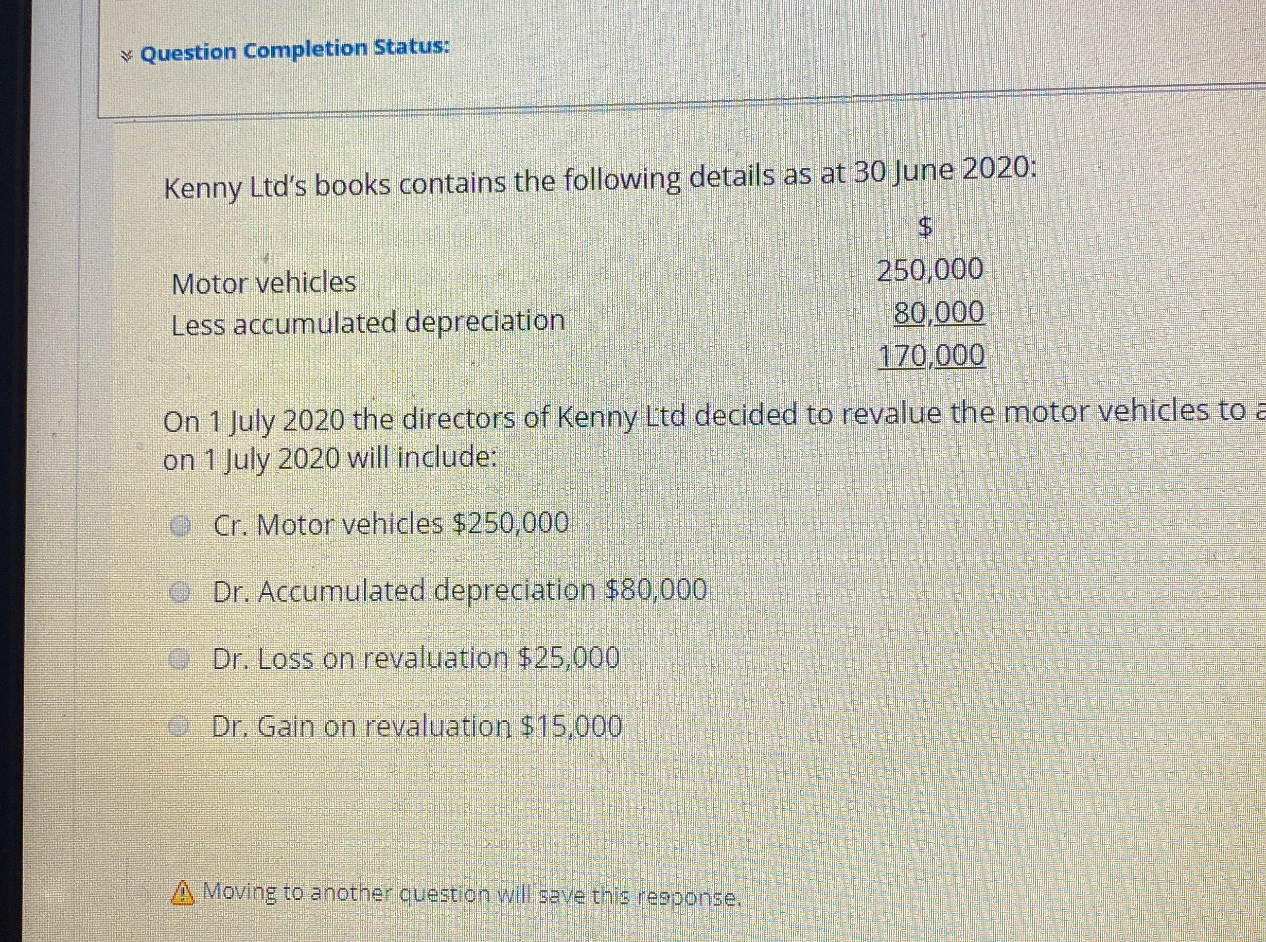 Answer please Question Completion Status: Kenny