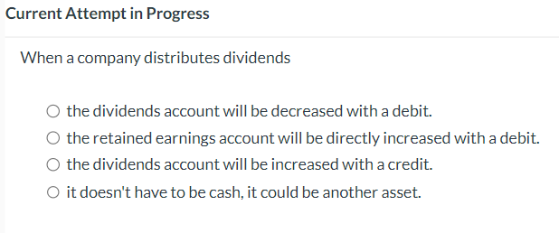 Current Attempt in Progress When a company