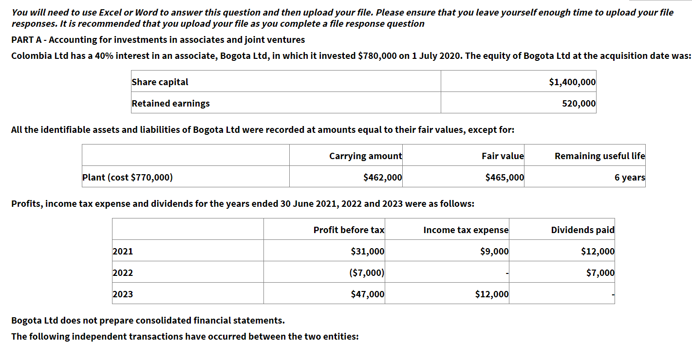 You will need to use Excel or Word to answer this
