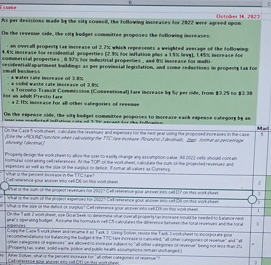 Can you solve this using a excel spreadsheet..