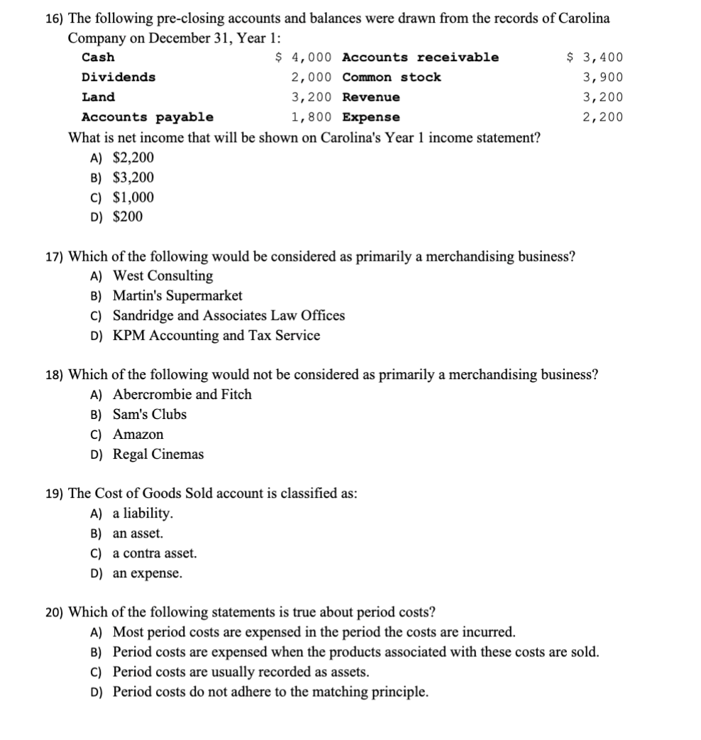 MULTIPLE CHOICE - Choose the one alternative that