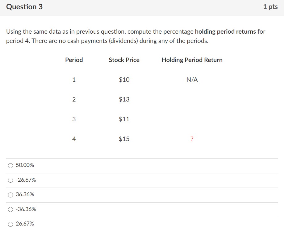 Here is the question Question 2 1 pts Using the