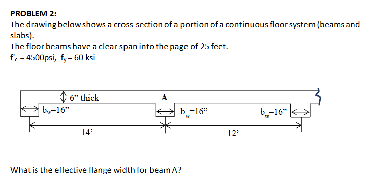 PROBLEM 2 : The drawing below shows a cross -