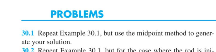 3 0 . 1 Repeat Example 3 0 . 1 , but use the