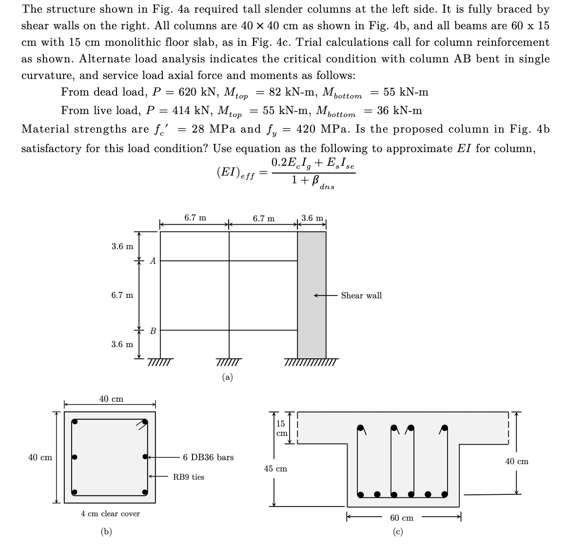 The structure shown in Fig. 4 a required tall