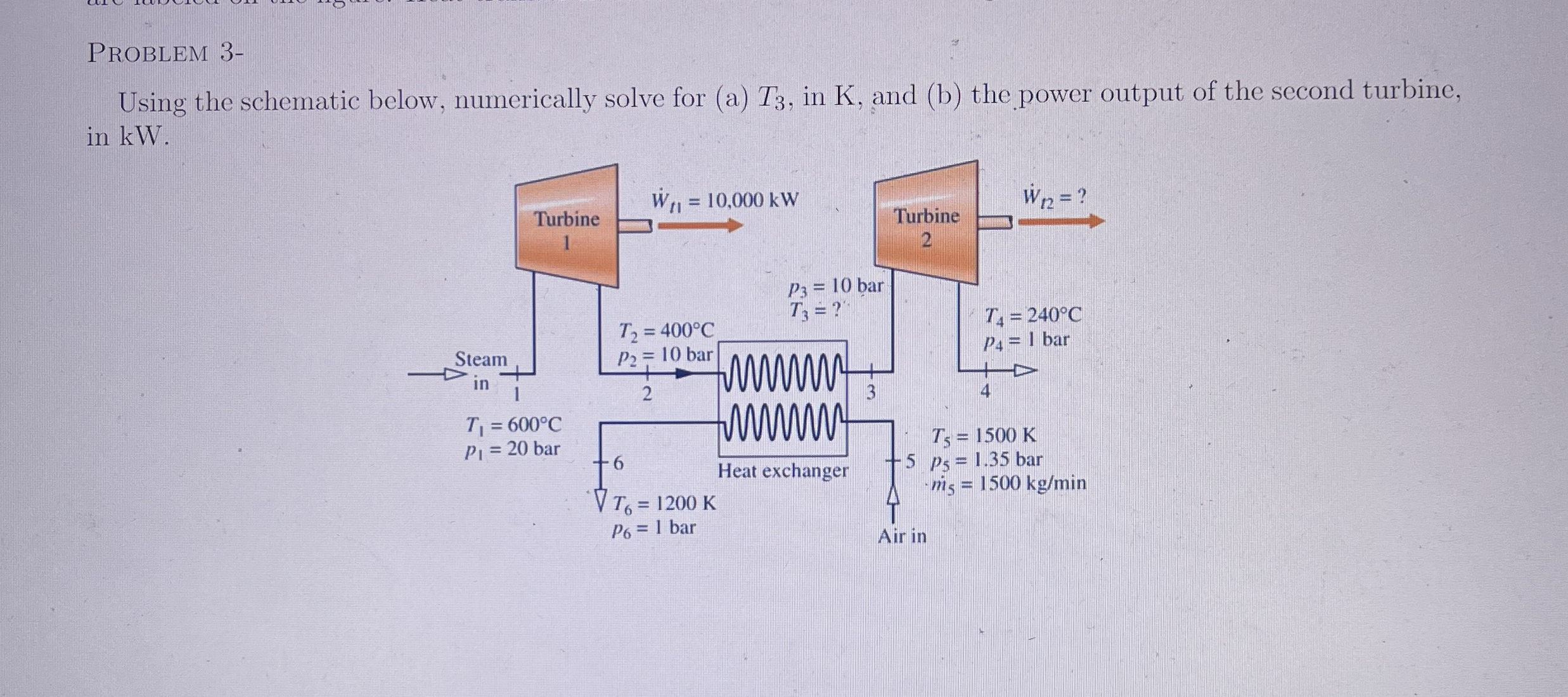 PROblem 3 - Using the schematic below,