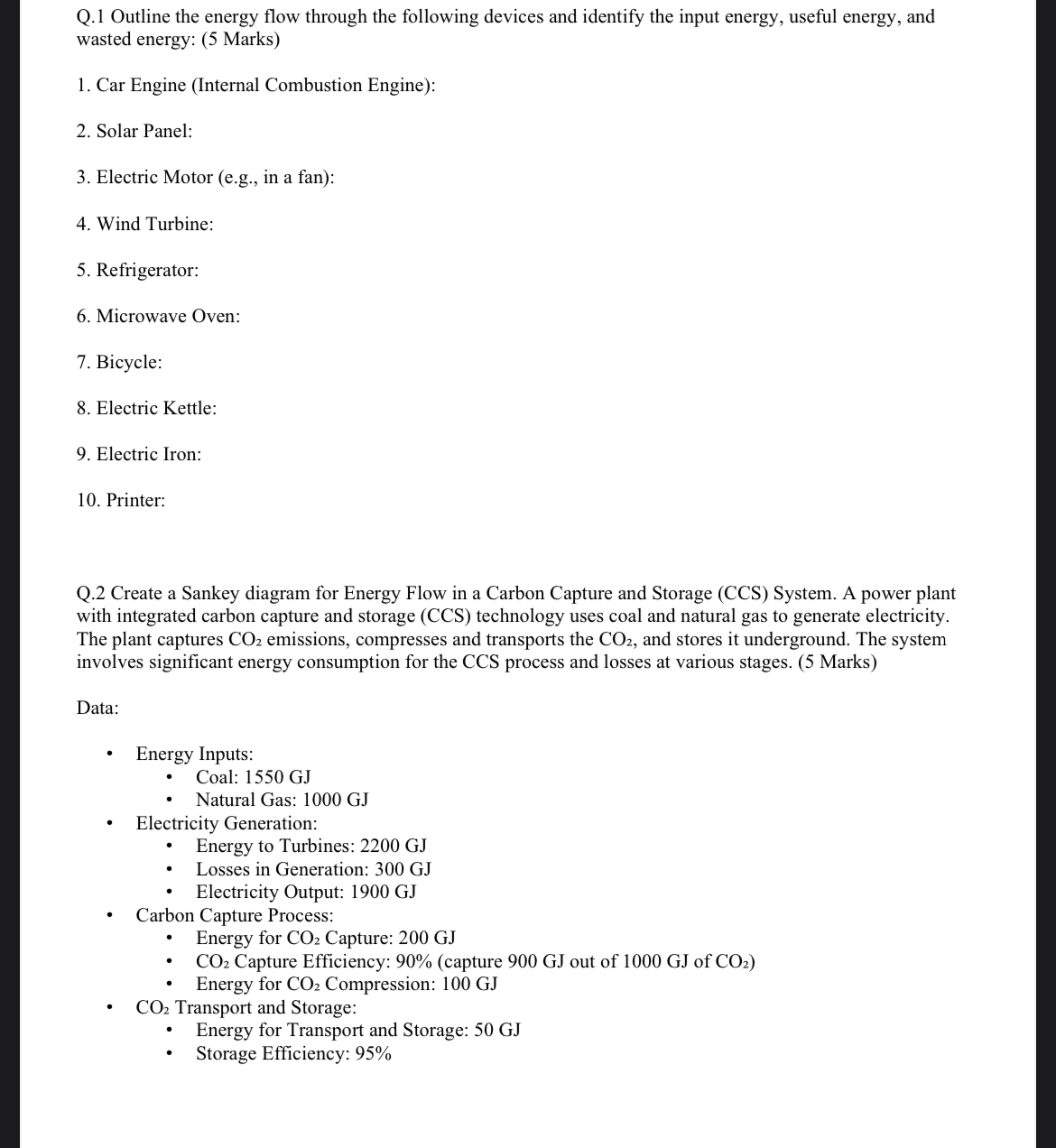 Q . 1 Outline the energy flow through the