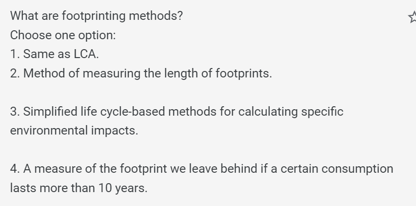 What are footprinting methods? Choose one option: