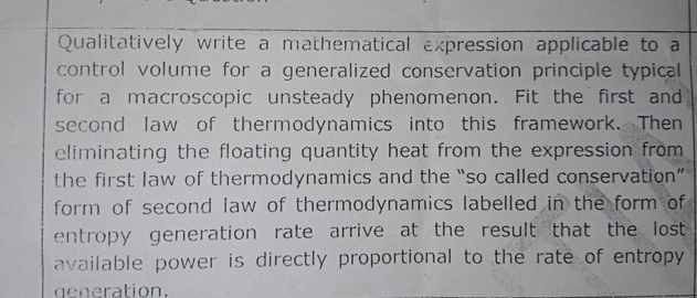 Qualitatively write a mathematical expression