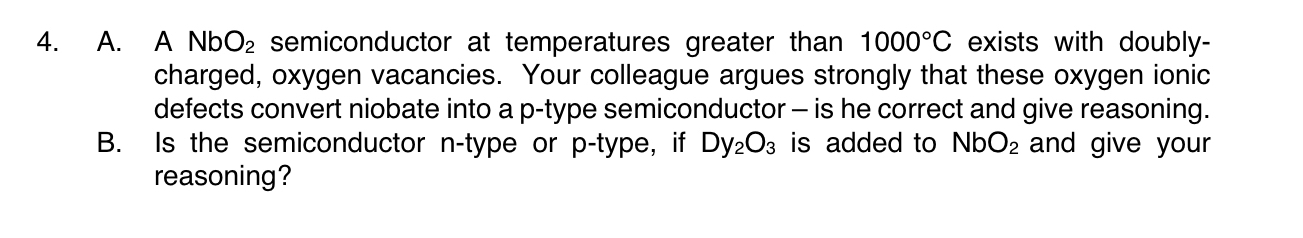 A . A NbO 2 semiconductor at temperatures greater