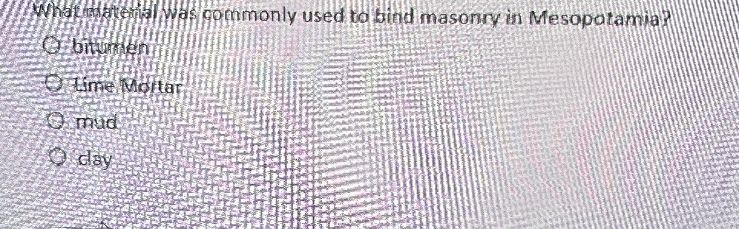 What material was commonly used to bind masonry