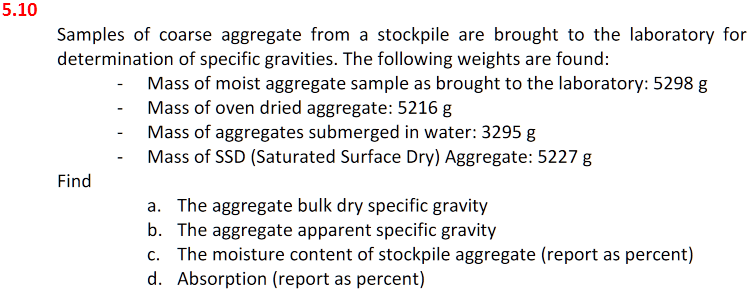 Civil Engineering Materials # 5 . 1 0 Samples of