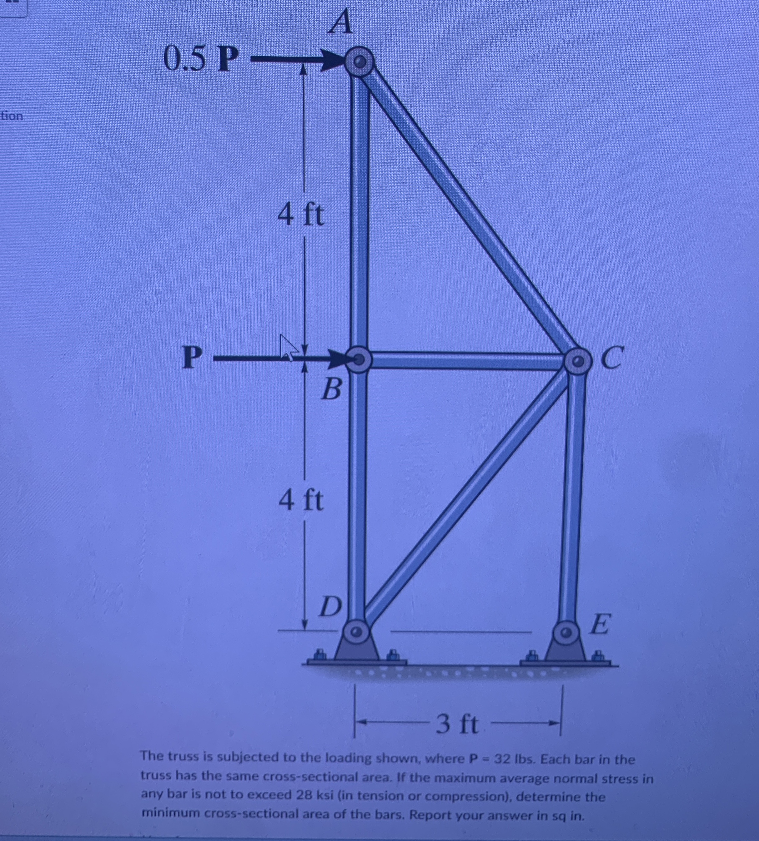 The truss is subjected to the loading shown,