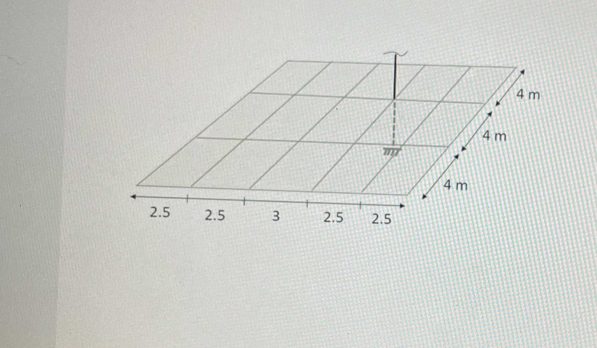 The building is 5 floors the dead load of the